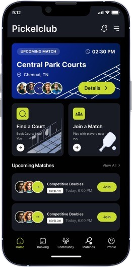 Pickleclub mobile app